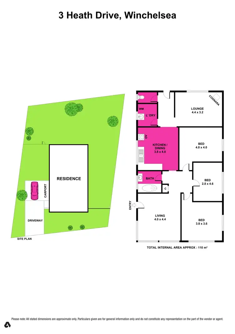 Floorplan of Homely house listing, 3 Heath Drive, Winchelsea VIC 3241