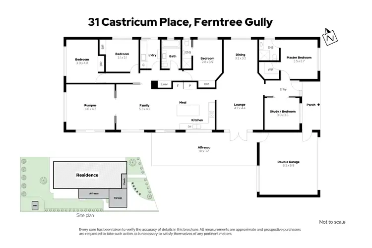 Floorplan of Homely house listing, 31 Castricum Place, Ferntree Gully VIC 3156