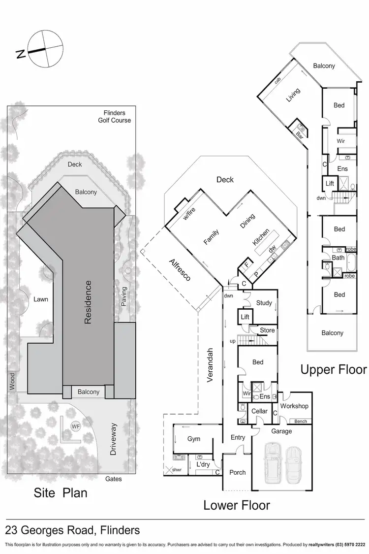 Floorplan of Homely house listing, 23 Georges Road, Flinders VIC 3929