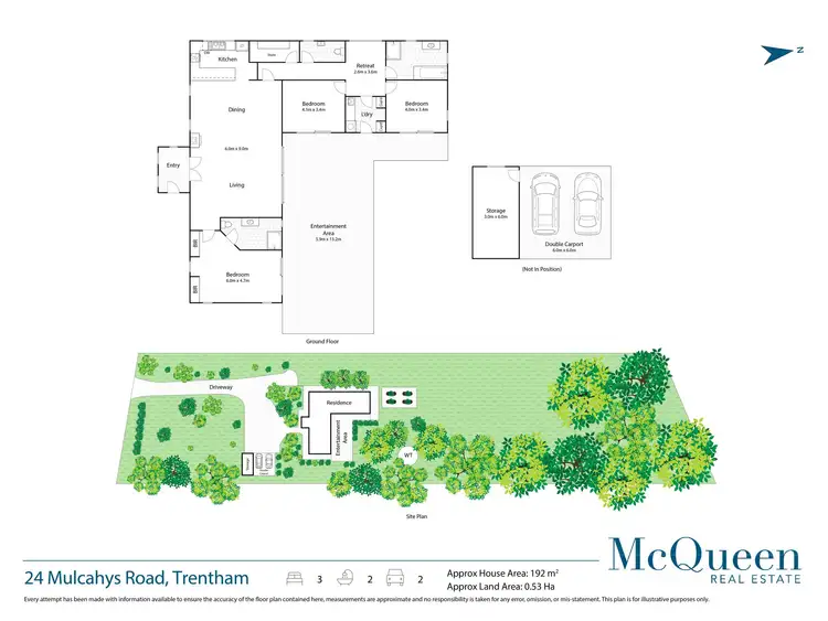 Floorplan of Homely house listing, 24 Mulcahys Road, Trentham VIC 3458
