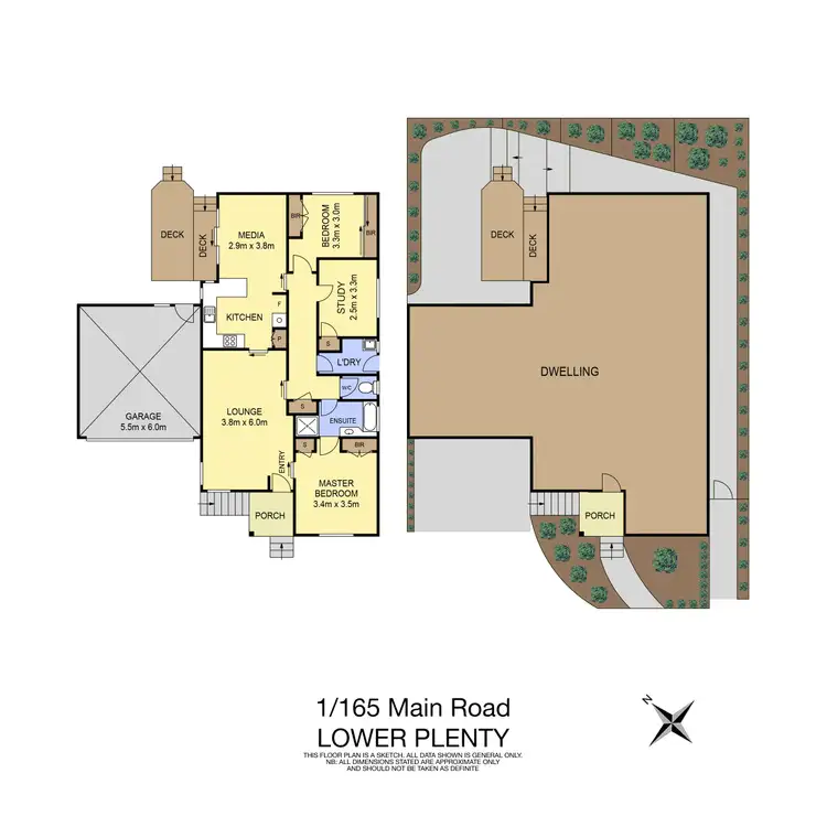Floorplan of Homely unit listing, 1/165 Main Road, Lower Plenty VIC 3093
