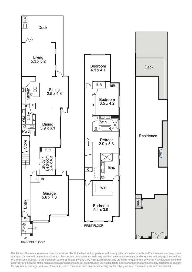 Floorplan of Homely townhouse listing, 9b Woodville Avenue, Glen Huntly VIC 3163