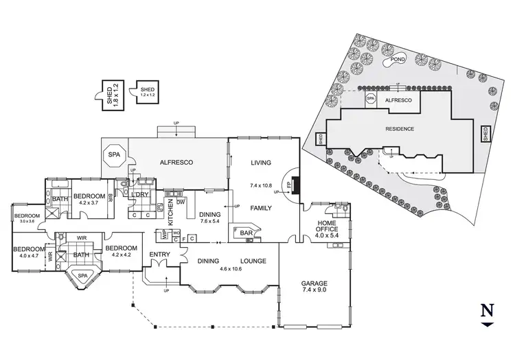 Floorplan of Homely house listing, 14-16 Australis Court, Dingley Village VIC 3172