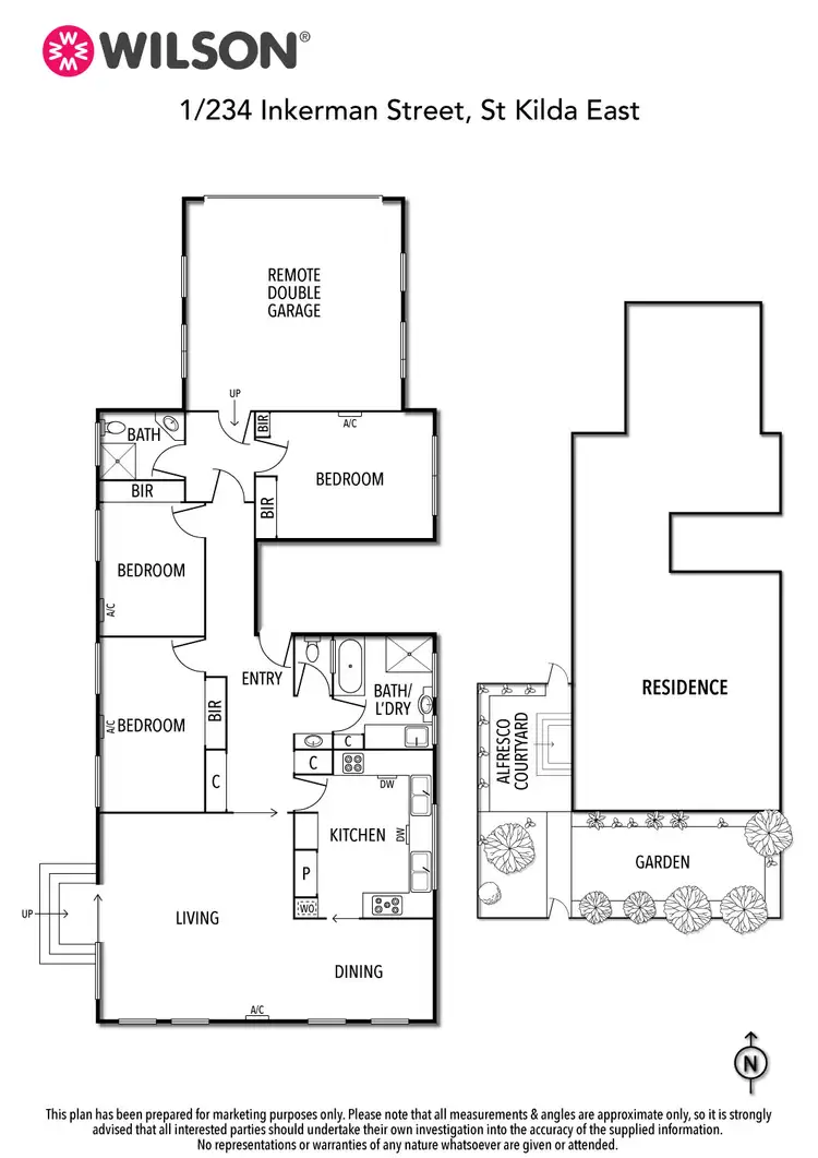 Floorplan of Homely apartment listing, 1/234 Inkerman Street, St Kilda East VIC 3183