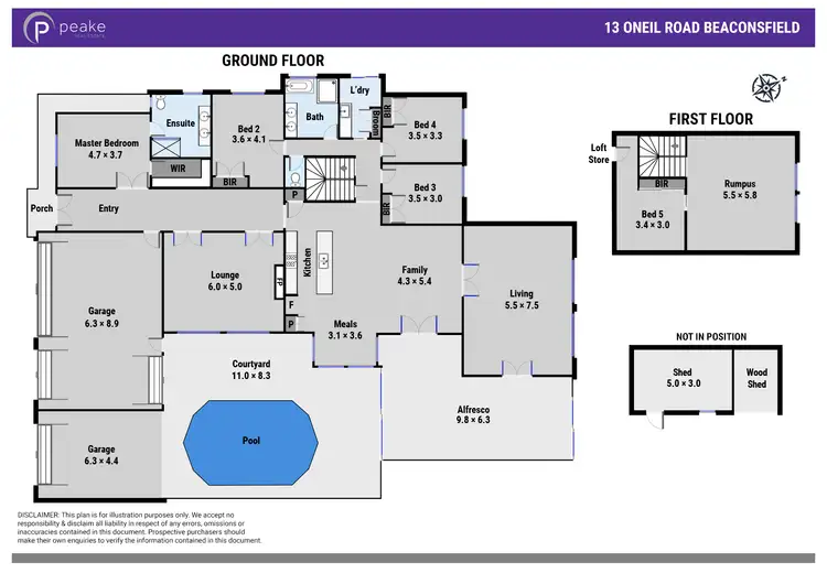 Floorplan of Homely house listing, 13 Oneil Road, Beaconsfield VIC 3807