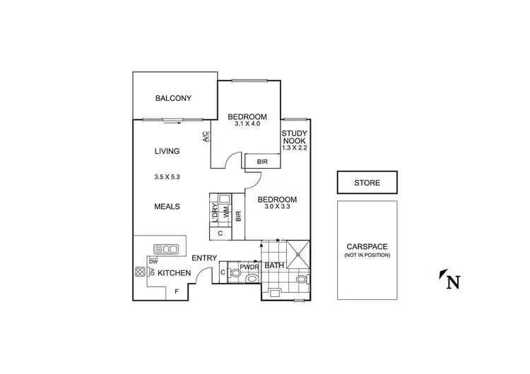 Floorplan of Homely apartment listing, 104/119 McDonald Street, Mordialloc VIC 3195