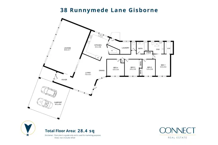 Floorplan of Homely rural property listing, 38 Runnymede Lane, Gisborne VIC 3437