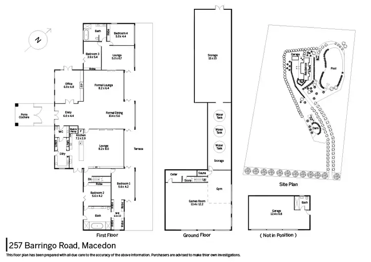 Floorplan of Homely house listing, 257 Barringo Road, Macedon VIC 3440