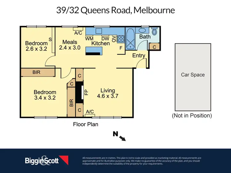 Floorplan of Homely apartment listing, 39/32 Queens Road, Melbourne VIC 3004