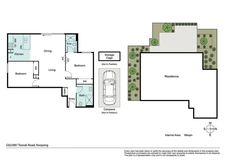 Floorplan of Homely apartment listing, G02/687 Toorak Road, Kooyong VIC 3144