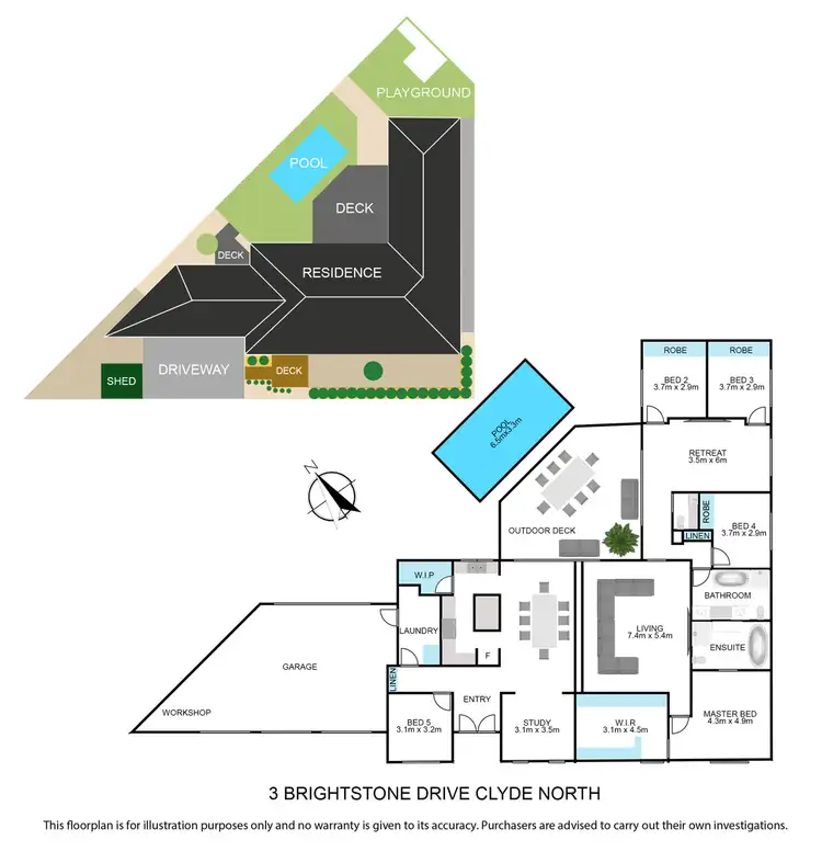 Floorplan of Homely house listing, 3 Brightstone Drive, Clyde North VIC 3978