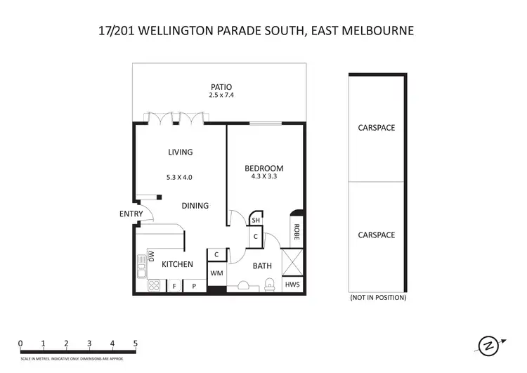 Floorplan of Homely apartment listing, 17/201 Wellington Parade South, East Melbourne VIC 3002