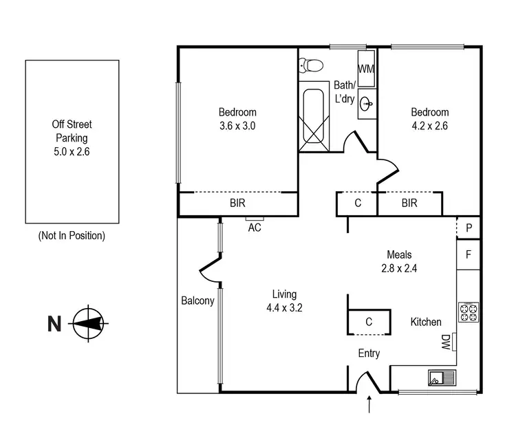 Floorplan of Homely apartment listing, 9/78 Barkly Street, St Kilda VIC 3182