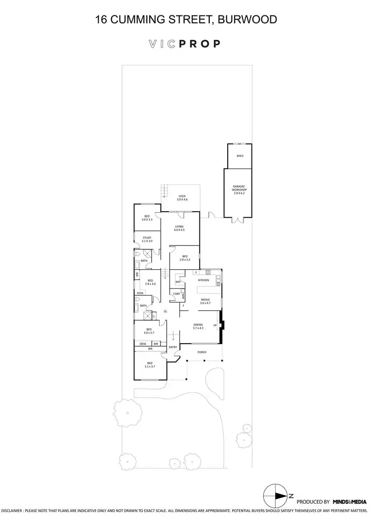 Floorplan of Homely house listing, 16 Cumming Street, Burwood VIC 3125