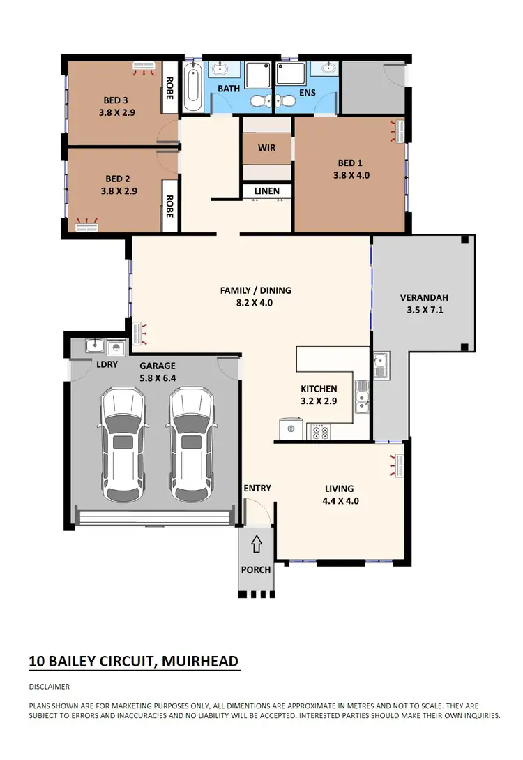 Floorplan of Homely house listing, 10 Bailey Circuit, Muirhead NT 810