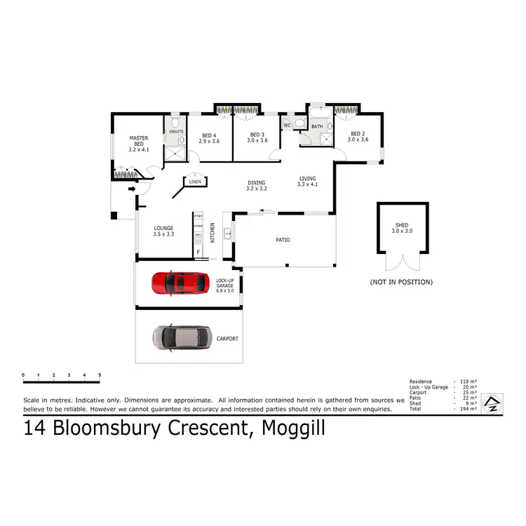 Floorplan of Homely house listing, 14 Bloomsbury Crescent, Moggill QLD 4070