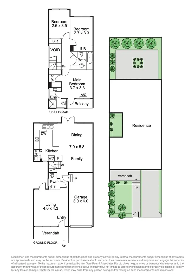 Floorplan of Homely townhouse listing, 6/1265 Glen Huntly Road, Carnegie VIC 3163
