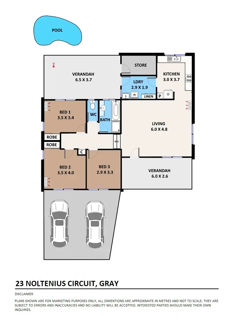 Floorplan of Homely house listing, 23 Noltenius Circuit, Gray NT 830