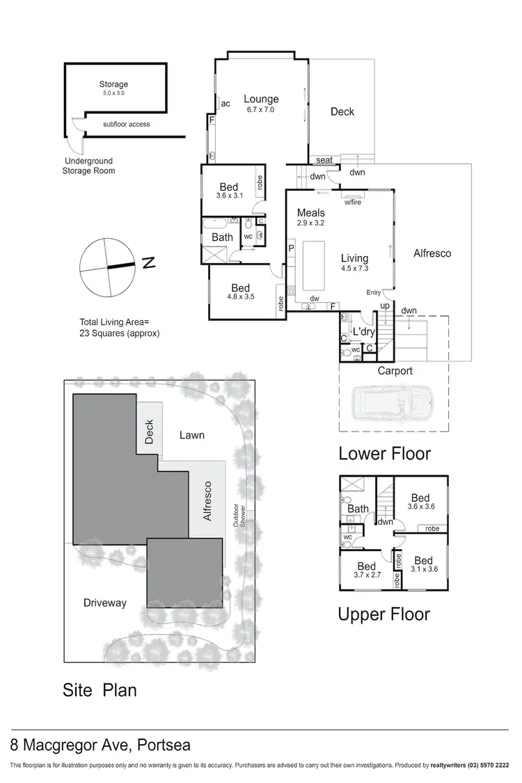 Floorplan of Homely house listing, 8 Macgregor Avenue, Portsea VIC 3944