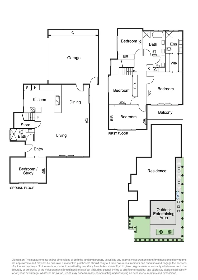 Floorplan of Homely townhouse listing, 1/31 Sylverly Grove, Caulfield VIC 3162