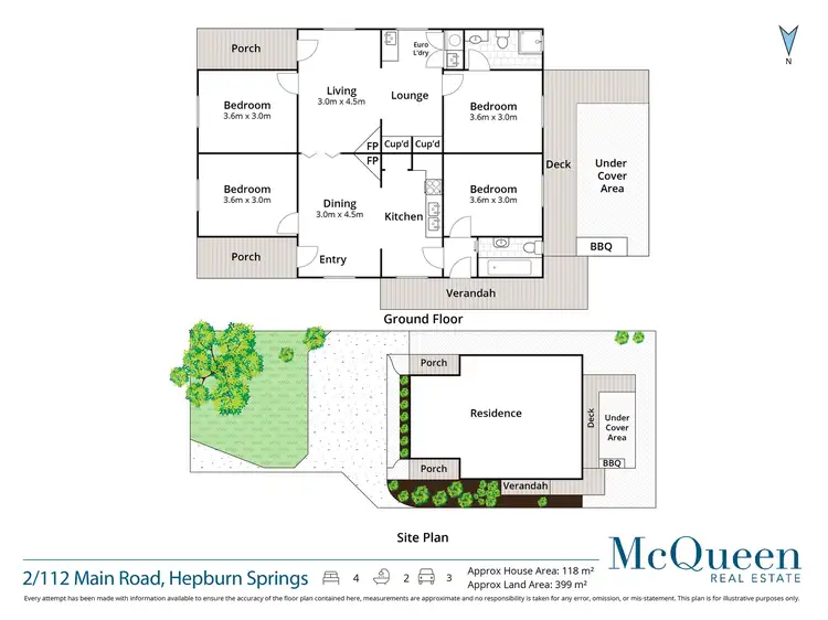 Floorplan of Homely house listing, 2/112 Main Road, Hepburn Springs VIC 3461