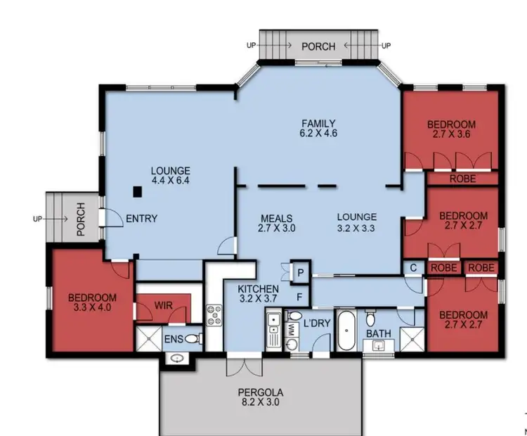 Floorplan of Homely house listing, 1 Manley Close, Endeavour Hills VIC 3802