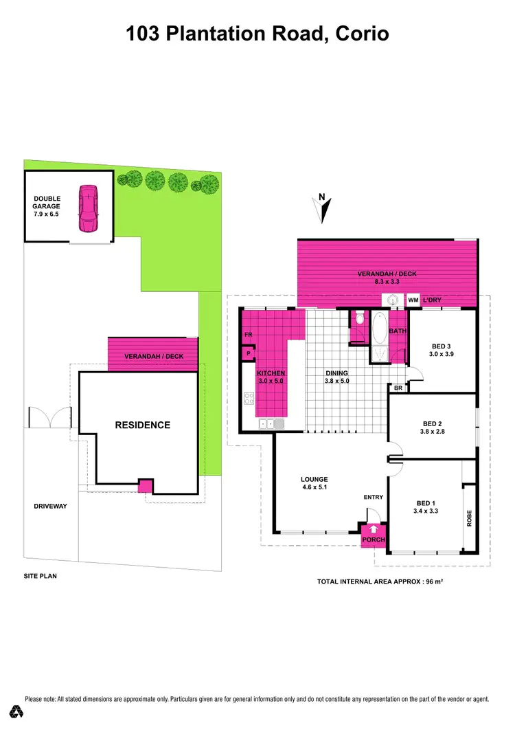 Floorplan of Homely house listing, 103 Plantation Road, Corio VIC 3214