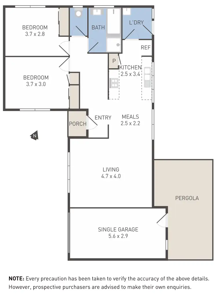 Floorplan of Homely unit listing, 7/52-56 Middle Road, Maribyrnong VIC 3032