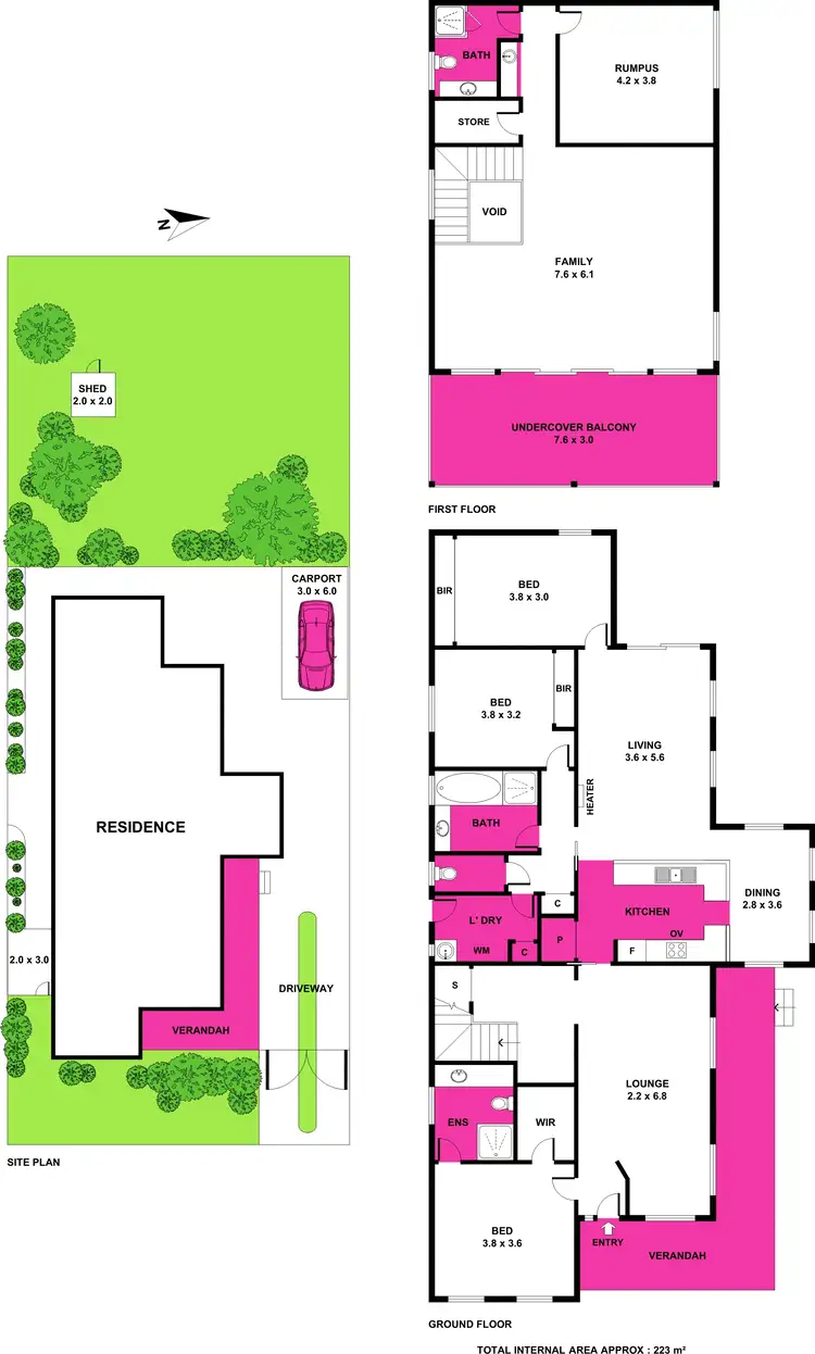 Floorplan of Homely house listing, 10 Maraboora Avenue, Clifton Springs VIC 3222