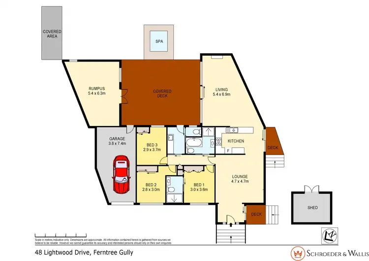 Floorplan of Homely house listing, 48 Lightwood Drive, Ferntree Gully VIC 3156