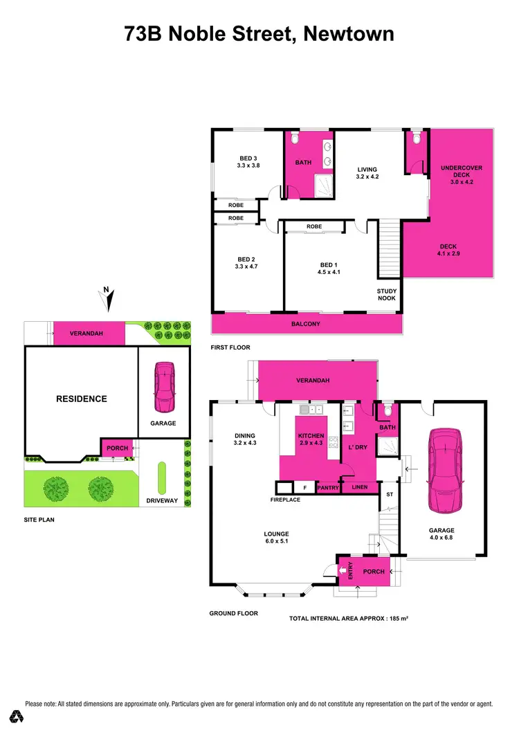 Floorplan of Homely house listing, 73B Noble Street, Newtown VIC 3220
