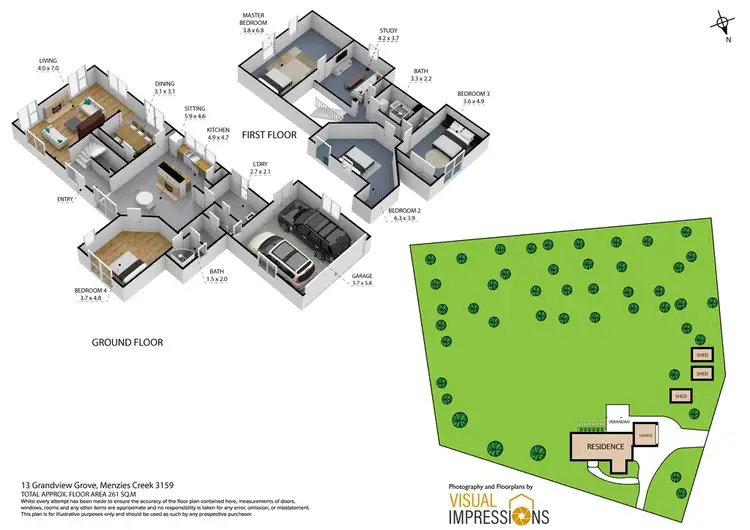 Floorplan of Homely house listing, 13 Grandview Grove, Menzies Creek VIC 3159