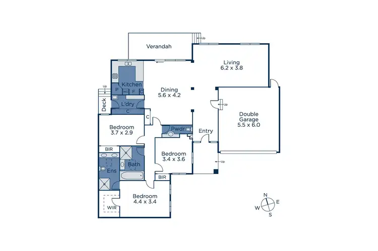 Floorplan of Homely townhouse listing, 3/65 Rostrevor Parade, Mont Albert North VIC 3129