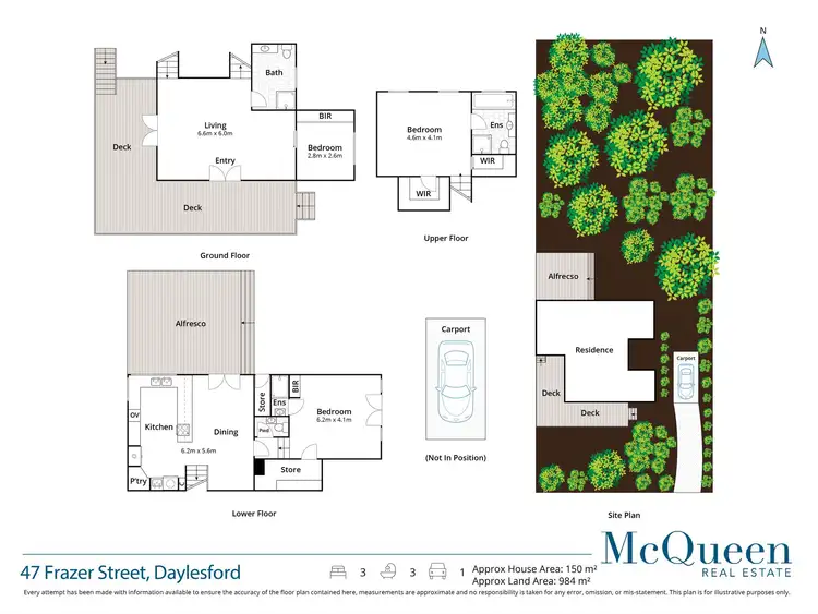 Floorplan of Homely house listing, 47 Frazer Street, Daylesford VIC 3460