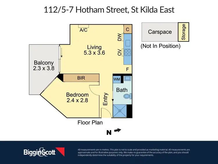 Floorplan of Homely apartment listing, 112/5-7 Hotham Street, St Kilda East VIC 3183