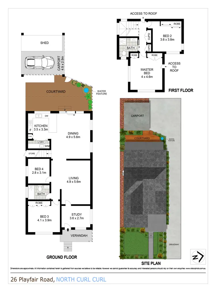 Floorplan of Homely house listing, 26 Playfair Road, North Curl Curl NSW 2099