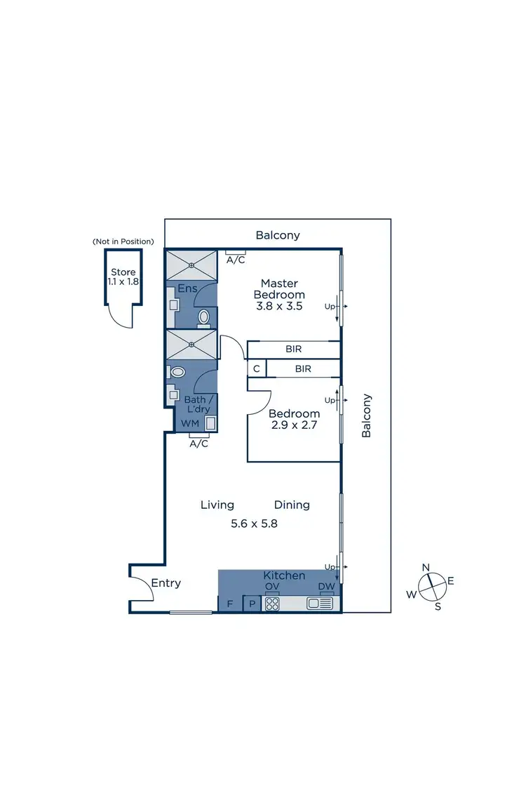 Floorplan of Homely apartment listing, 101/10 Main Street, Blackburn VIC 3130