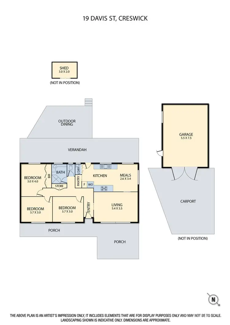 Floorplan of Homely house listing, 19 Davis Street, Creswick VIC 3363