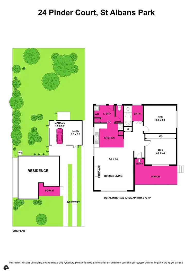 Floorplan of Homely house listing, 24 Pinder Court, St Albans Park VIC 3219