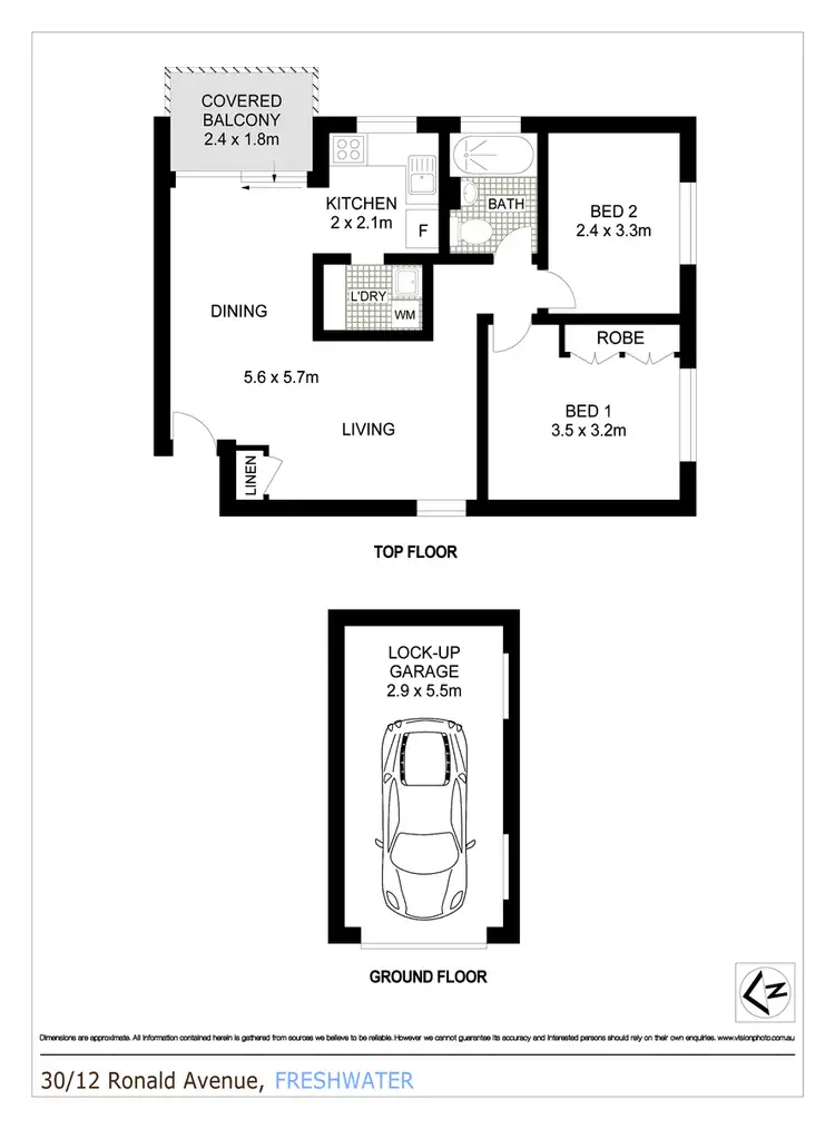 Floorplan of Homely apartment listing, 30/12 Ronald Avenue, Freshwater NSW 2096