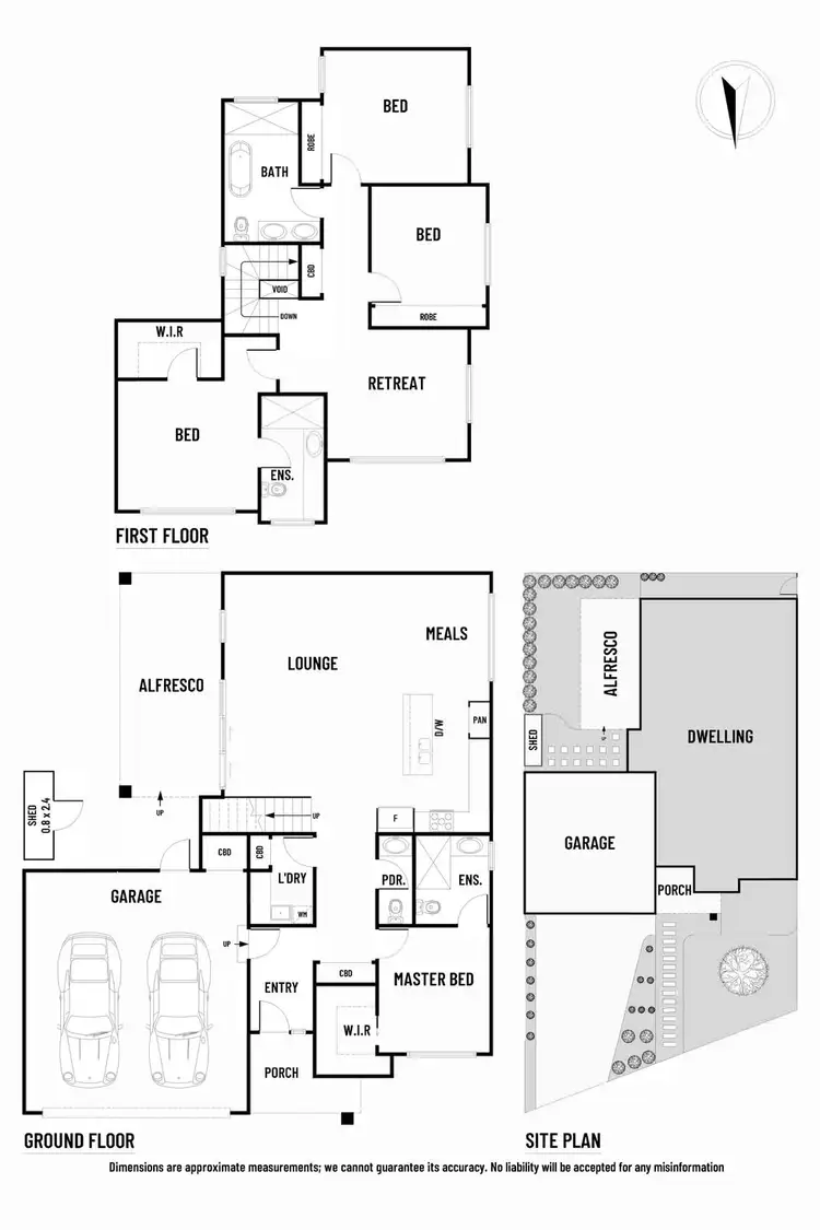 Floorplan of Homely townhouse listing, 1/42 Astley Street, Templestowe Lower VIC 3107