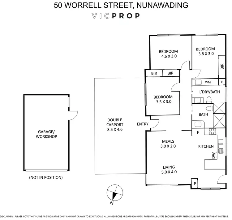 Floorplan of Homely house listing, 50 Worrell Street, Nunawading VIC 3131
