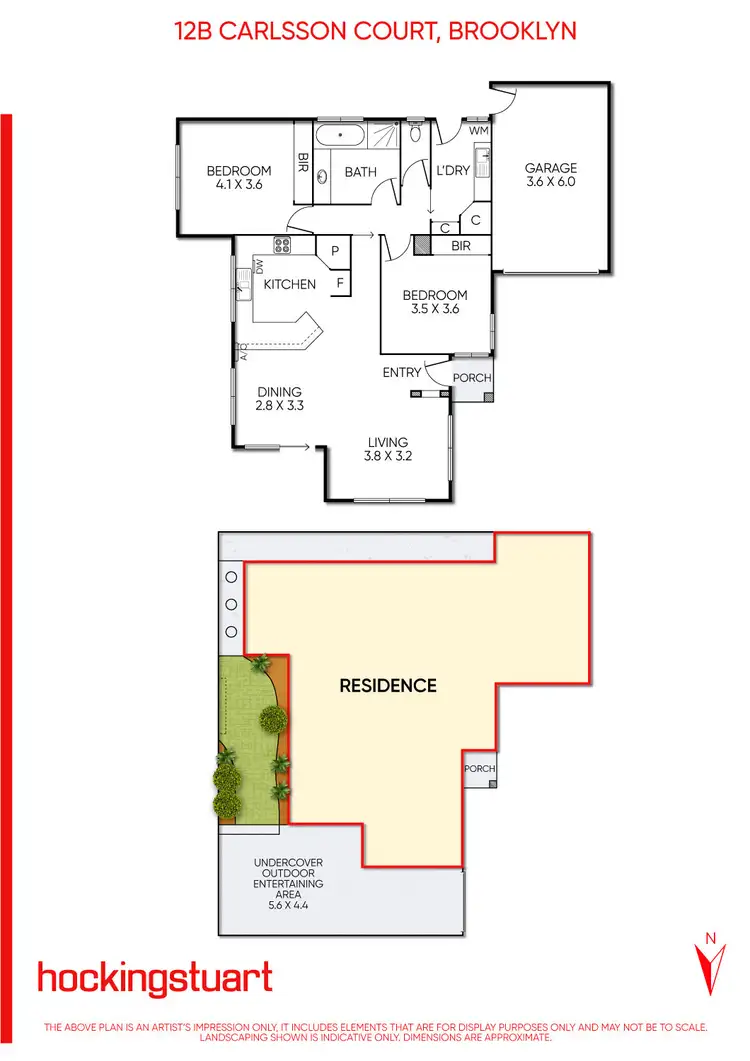 Floorplan of Homely house listing, 12B Carlsson Court, Brooklyn VIC 3012