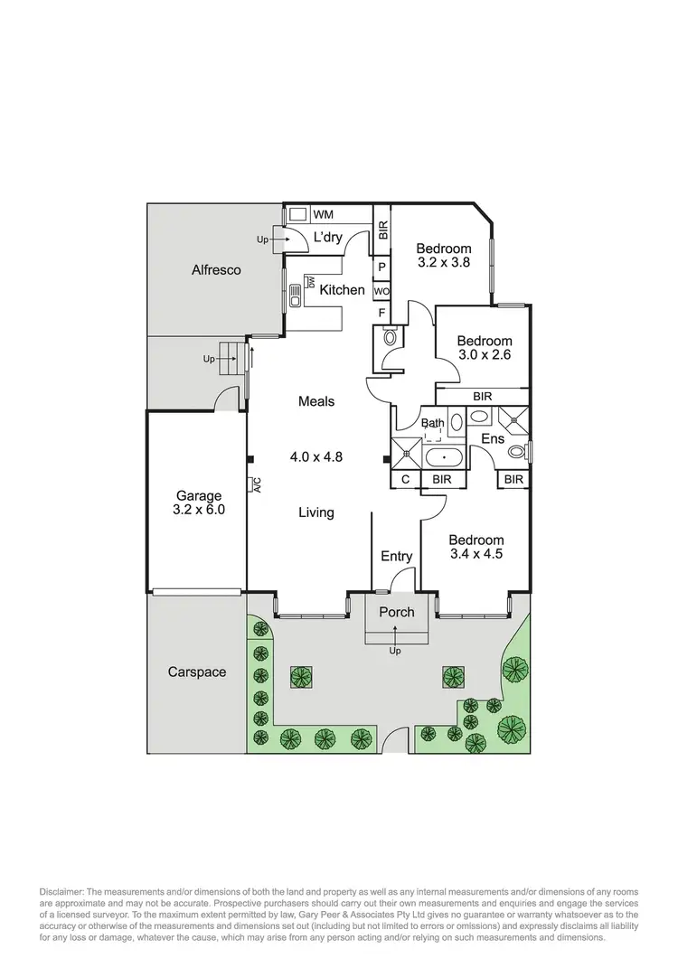 Floorplan of Homely unit listing, 1/16 Station Avenue, Mckinnon VIC 3204