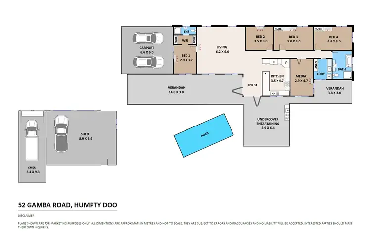 Floorplan of Homely house listing, 52 Gamba Road, Humpty Doo NT 836