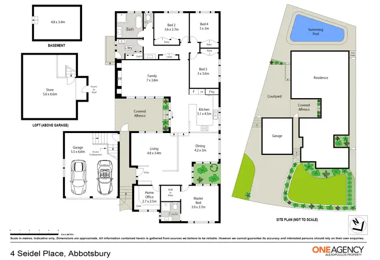 Floorplan of Homely house listing, 4 Seidel Place, Abbotsbury NSW 2176