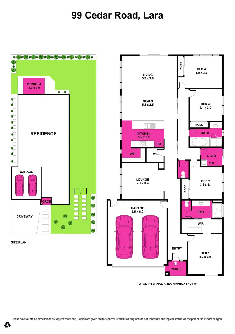 Floorplan of Homely house listing, 99 Cedar Road, Lara VIC 3212