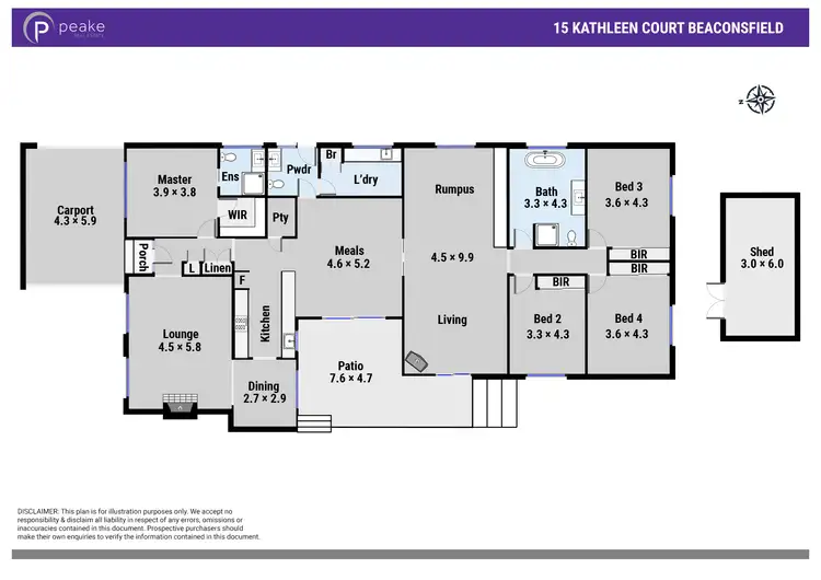 Floorplan of Homely house listing, 15 Kathleen Court, Beaconsfield VIC 3807