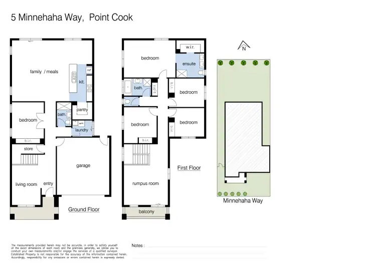 Floorplan of Homely house listing, 5 Minnehaha Way, Point Cook VIC 3030