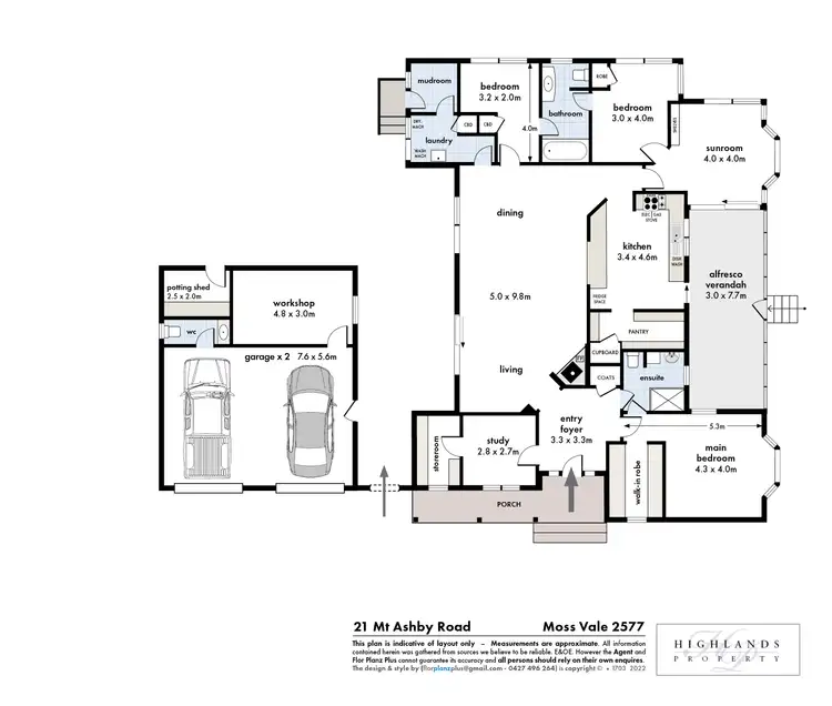 Floorplan of Homely house listing, 21 Mt Asbhy Road, Moss Vale NSW 2577